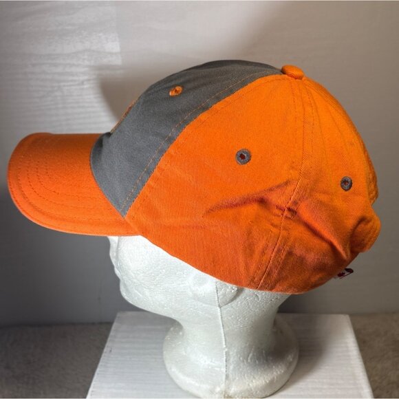 Greywolf Golf Club Baseball Cap Adjustable Orange Gray 100% Cotton Panorama BC - Picture 3 of 10